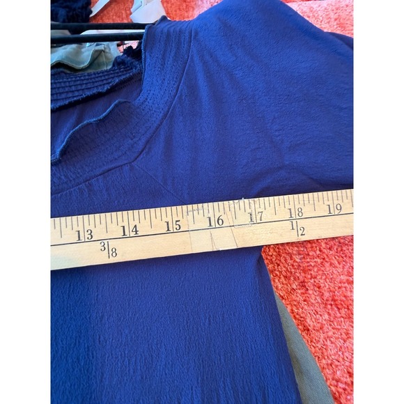 Spring Break Blue Lace Bell Sleeve dress S/M Beachy Boho Resort Vacation - Picture 6 of 7